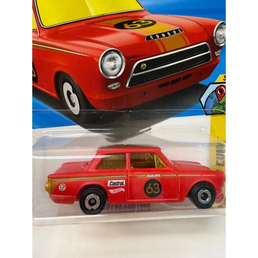 Hot Wheels Lotus Cortina Red HW Euro 3/10 67/250 Diecast Race Car 2023 New